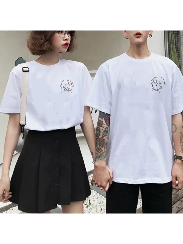 2 Adet Tir Harajuku Style Çift Sevgili Kombinleri Couple Clothing Yeni Sezon