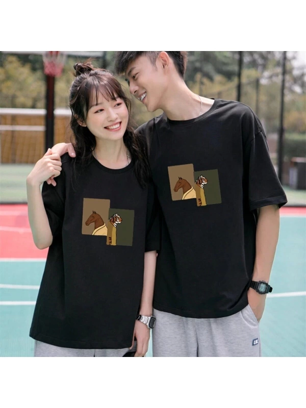 2 Adet Tir Harajuku Style Çift Sevgili Kombinleri Couple Clothing Yeni Sezon