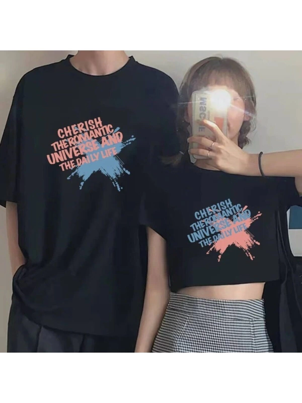 2 Adet Tir Harajuku Style Çift Sevgili Kombinleri Couple Clothing Yeni Sezon