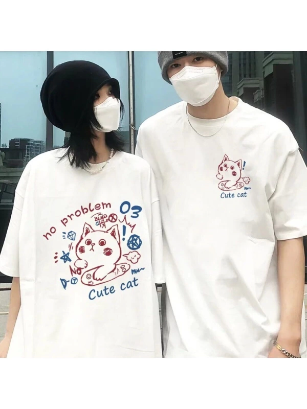 2 Adet Tir Harajuku Style Çift Sevgili Kombinleri Couple Clothing Yeni Sezon