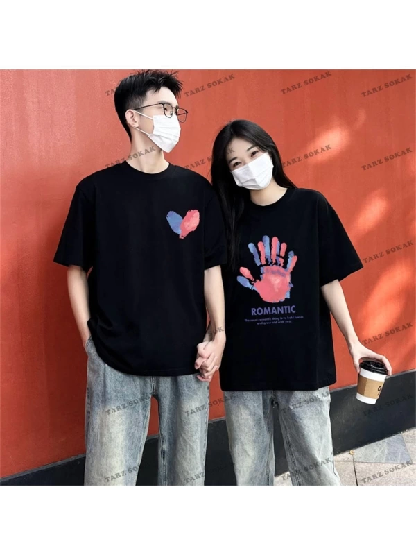 2 Adet Tir Harajuku Style Çift Sevgili Kombinleri Couple Clothing Yeni Sezon