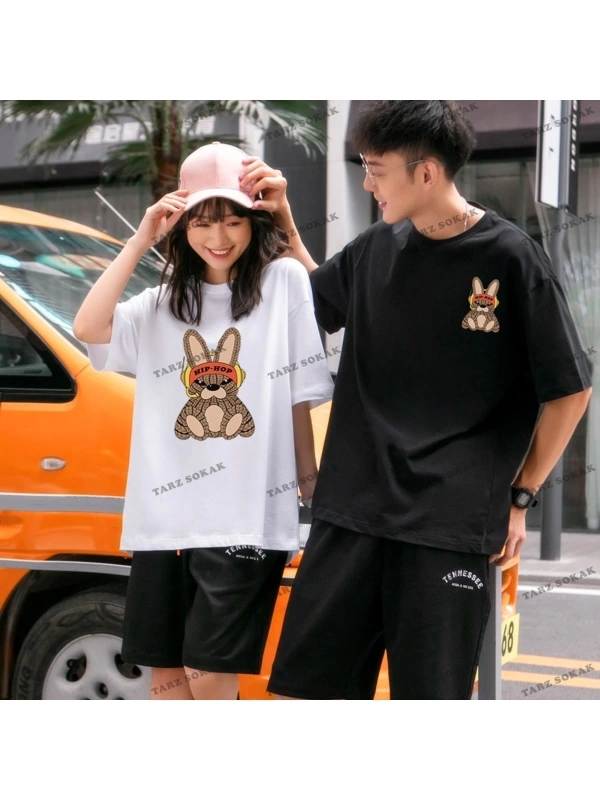 2 Adet Tir Harajuku Style Çift Sevgili Kombinleri Couple Clothing Yeni Sezon