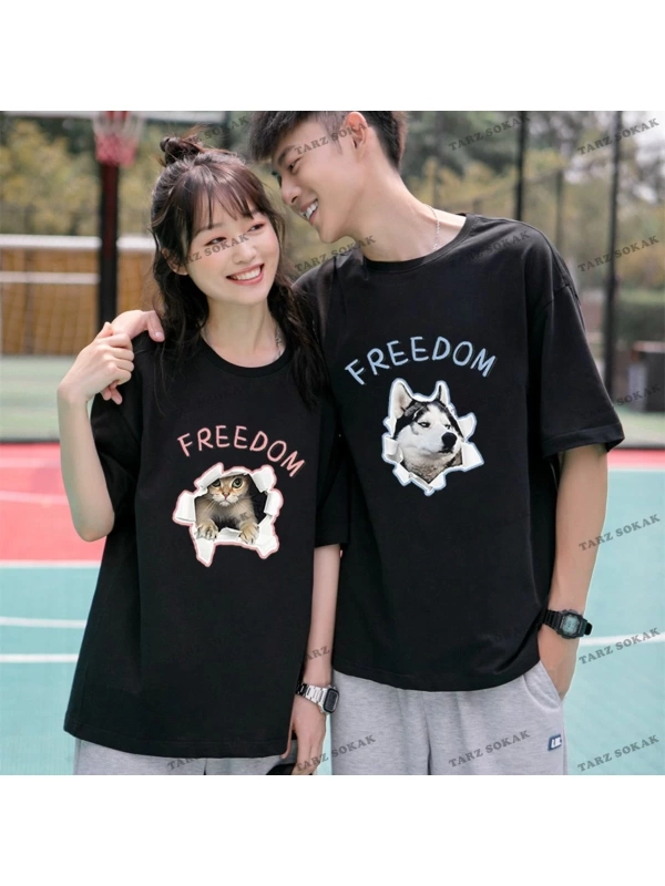2 Adet Tir Harajuku Style Çift Sevgili Kombinleri Couple Clothing Yeni Sezon