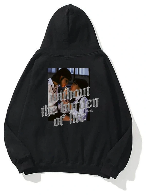 Unisex Without The Burden Sweatshirt Siyah Trndz1369