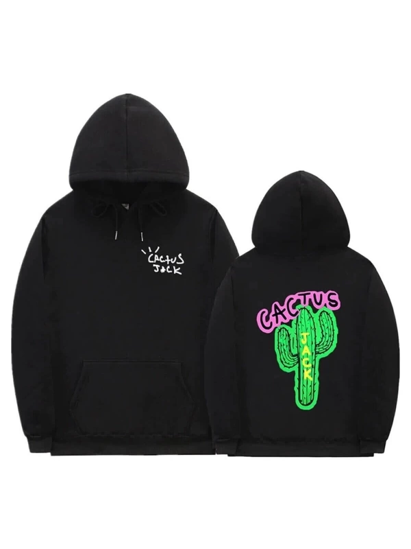 Cactus Oversıze Sweatshirt Siyah Tr30013 TR30013