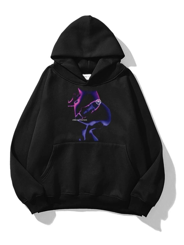Unisex a Little Lost Sweatshirt Siyah Trndz1802