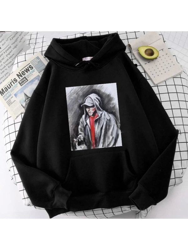 Eminem Rap Kapüşonlu Unisex Mod72 12551