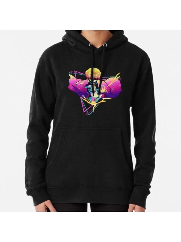 Demon Slayer Anime 80s Style Pullover Hoodie 15391