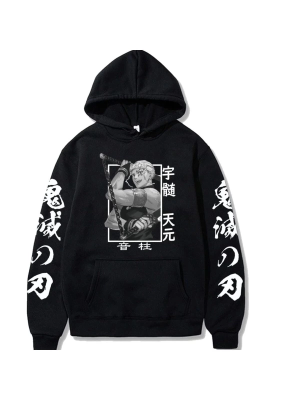 Anime Demon Cleaver Hoodie Uzui Tengen Hoodies 14667