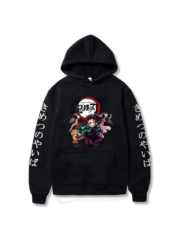 Hoodies Kamado Nezuko Kimetsu Yaiba Kapşonlu Mod748 14795