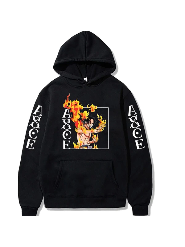 Ace Baskılı Jumper Hoodies 14856