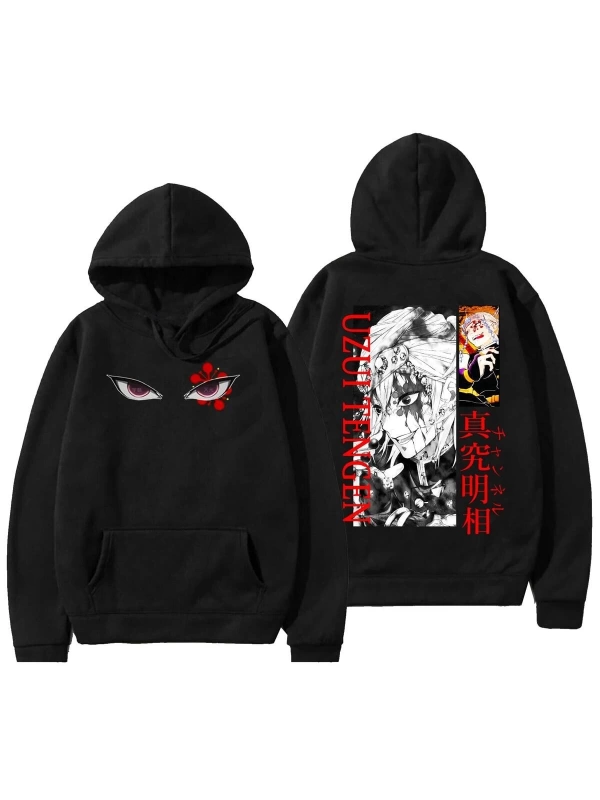 Unisex Kapşonlu Demon Slayer Hoodie Kapşonlu 12788