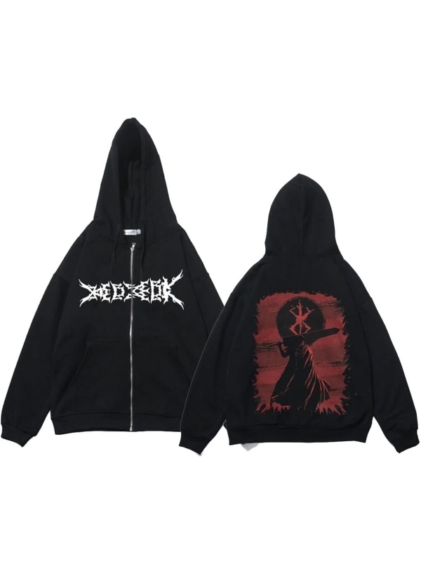 Berserk Fermuar Unisex Hoodie 14618