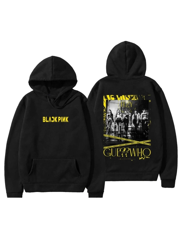 Black Pink Blackpink Kapşonlu Hoodie 12718