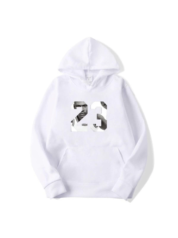 Basketbol 23 Baskı Hoodie Kapşonlu 14887