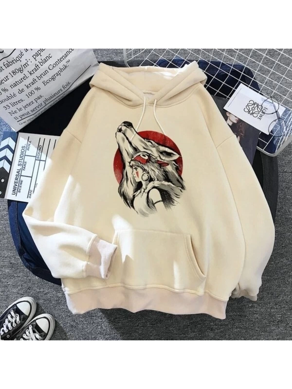 Totoro Kapüşonlu Ghibli Kawaii Hoodie80 14841