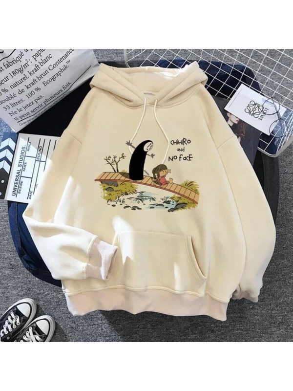 Totoro Kapüşonlu Ghibli Kawaii Hoodie82 14843