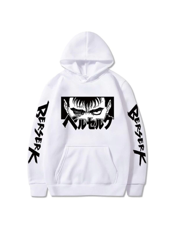 Berserk Kol Baskılı Hoodies Kapüşonlu 12118