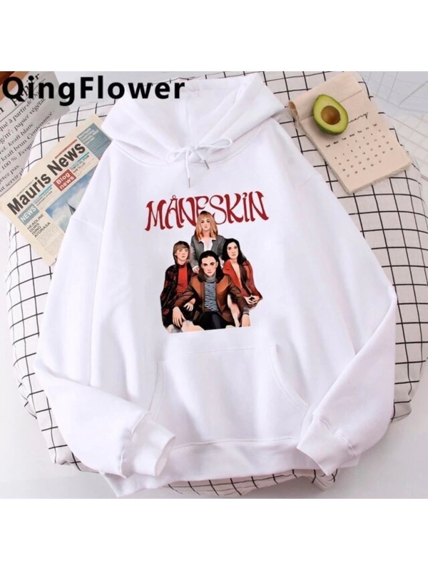Maneskin Hip Hop Unisex Kapşonlu Model52 12433