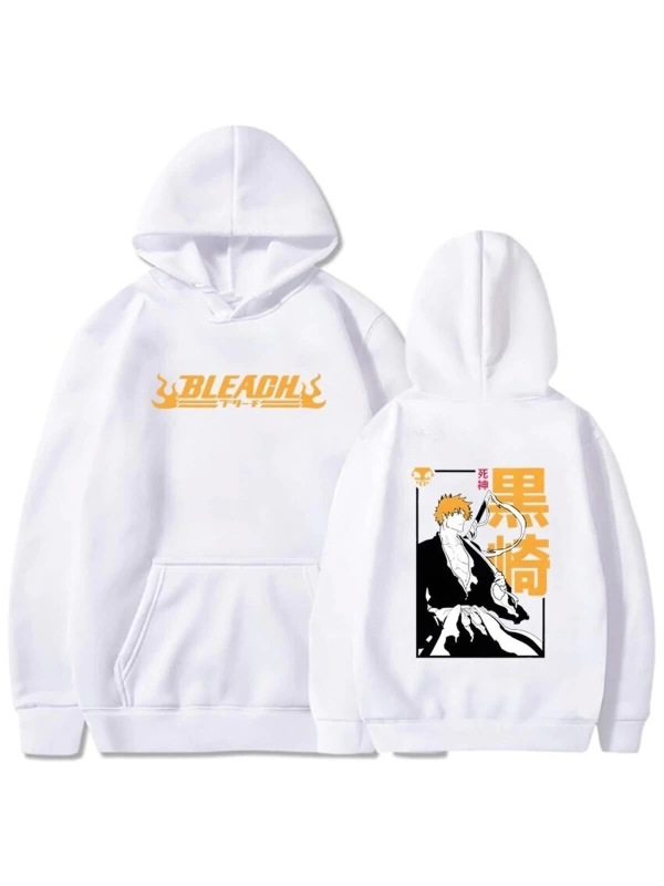 Anime Bleach Harajuku Saki Ichigo Manga Hoodie 14704