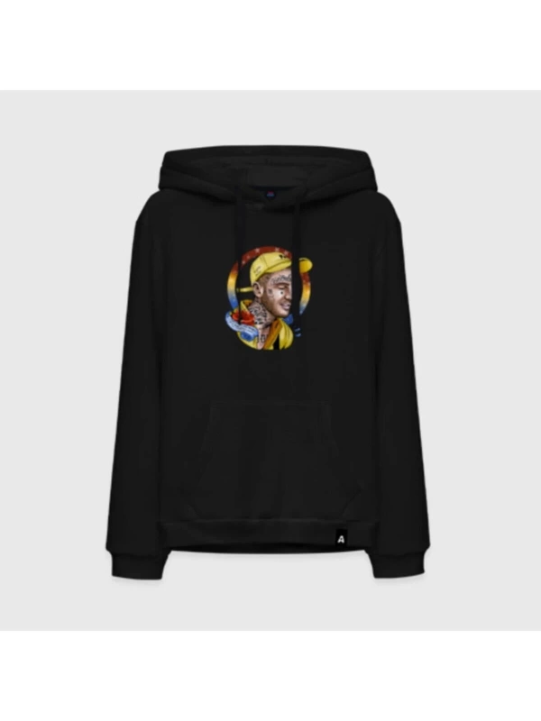 DIGERUI Lil Peep Desen Baskılı Kapşonlu Hoodie 04500