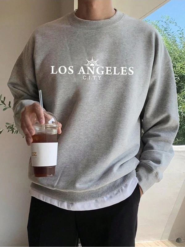 Unisex Kadın/Erkek Harajuka Sokakt Yazılı Grafik Sweat