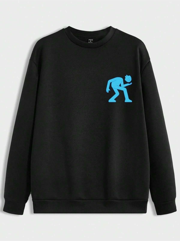 Unisex Kadın/Erkek Harajuka Sokakt Yazılı Grafik Sweat