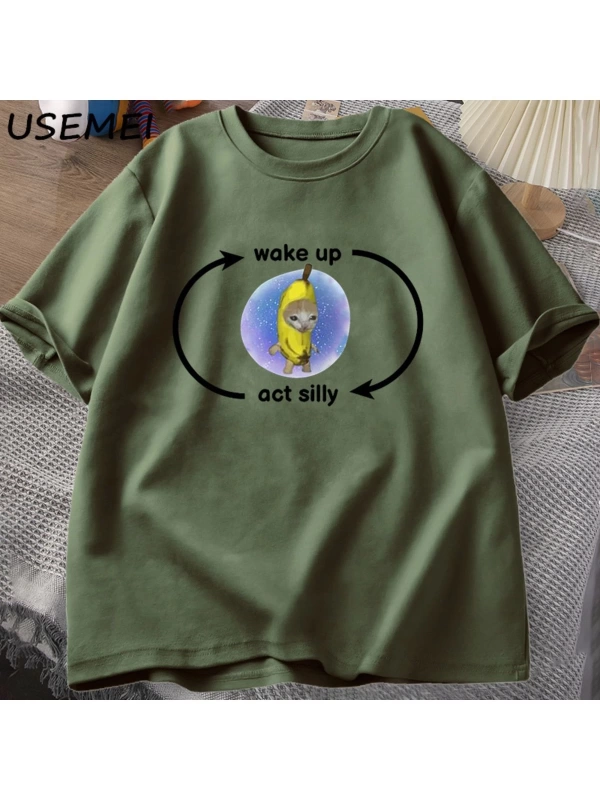 Ağlayan Muz Kedi T-shirt