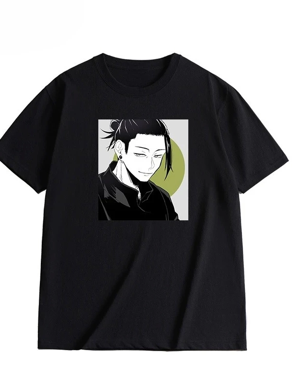 Anime Desenli Unisex Bay Bayan Tişört  Geto Karu ‌ Jujutsu