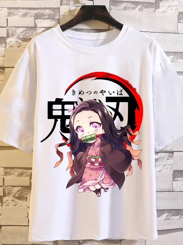 Anime Desenli Unisex Bay Bayan Tişört  iblis avcısı