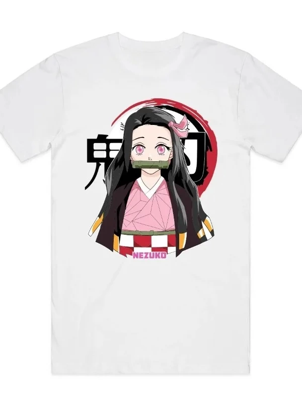 Anime Desenli Unisex Bay Bayan Tişört  JaponKanao Kamado Nezuko Slayer