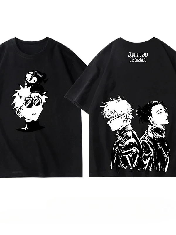 Anime Desenli Unisex Bay Bayan Tişört  Jujutsu hattı Gojo Satoru
