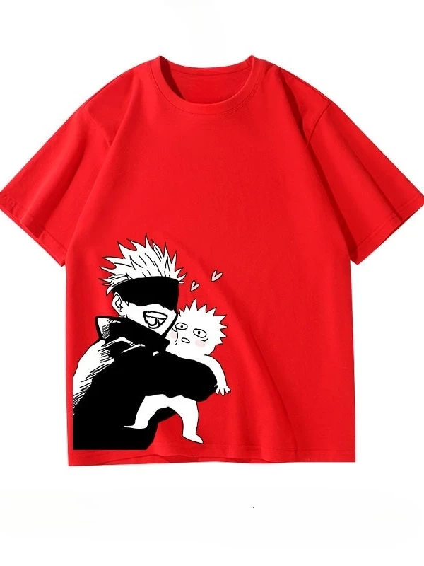 Anime Desenli Unisex Bay Bayan Tişört  Jujutsu Kaisen Gojo Satoru