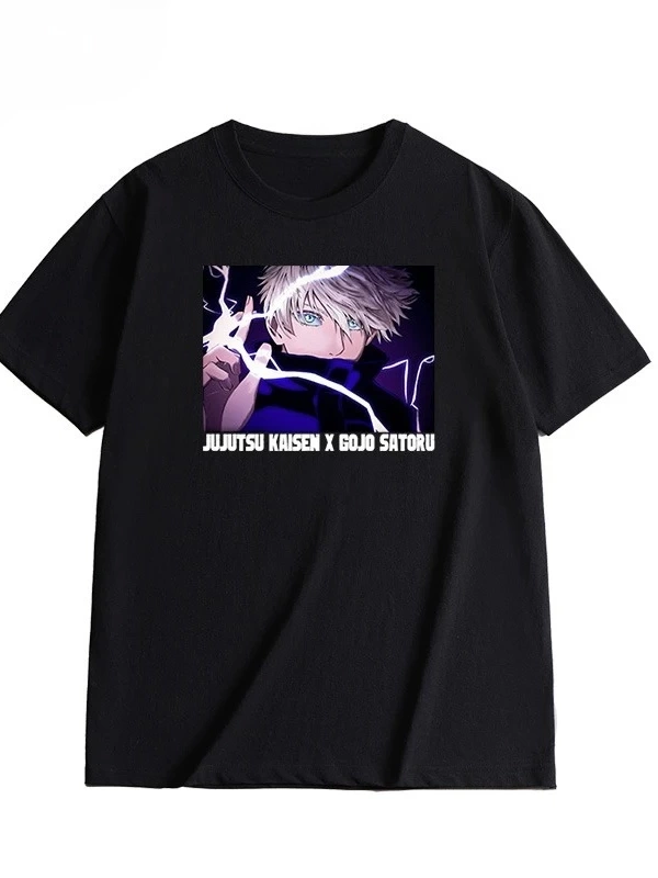 Anime Desenli Unisex Bay Bayan Tişört  Jujutsu Kaisen Gojo Satoru