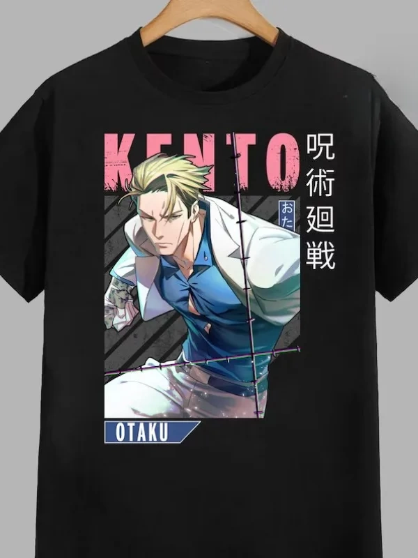 Anime Desenli Unisex Bay Bayan Tişört  Jujutsu Kaisen Gojo Satoru