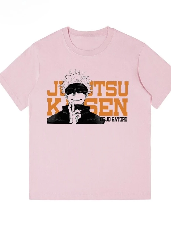 Anime Desenli Unisex Bay Bayan Tişört  Jujutsu Kaisen Gojo Satoru