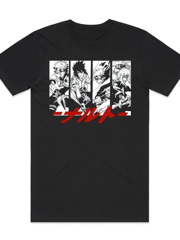 Anime Desenli Unisex Bay Bayan Tişört  Naruto
