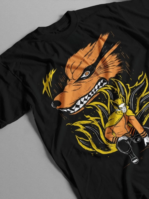 Anime Desenli Unisex Bay Bayan Tişört  Naruto Baryon