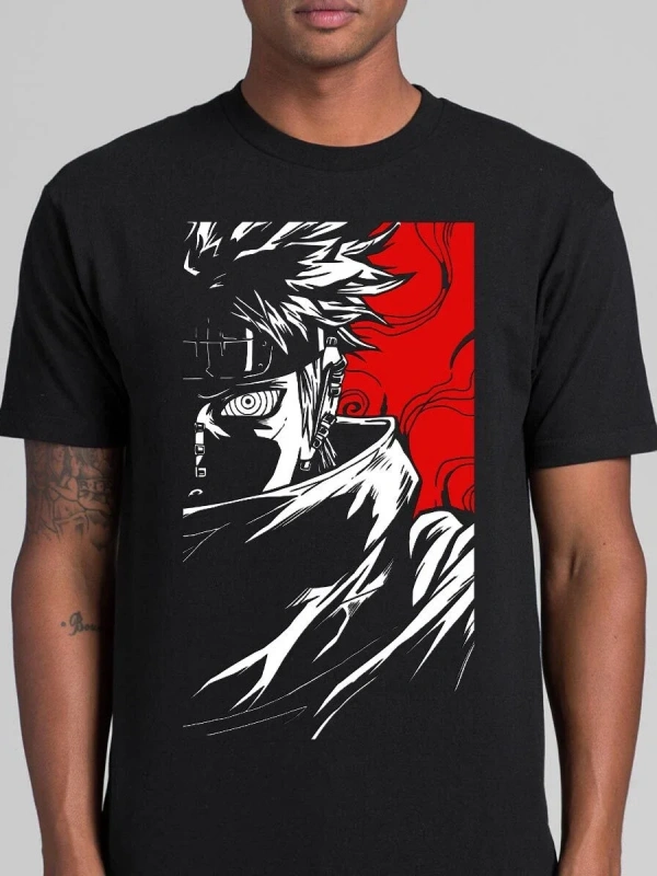 Anime Desenli Unisex Bay Bayan Tişört  Naruto Uzumaki