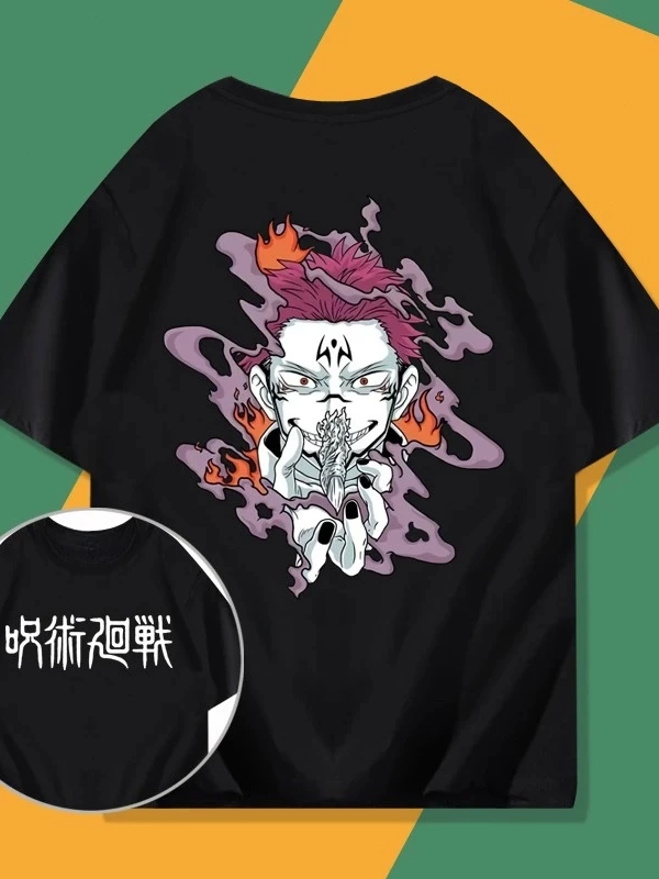 Anime Desenli Unisex Bay Bayan Tişört Ryomen Sukuna ‌ Jujutsu hattı ‌ Gojo Satoru