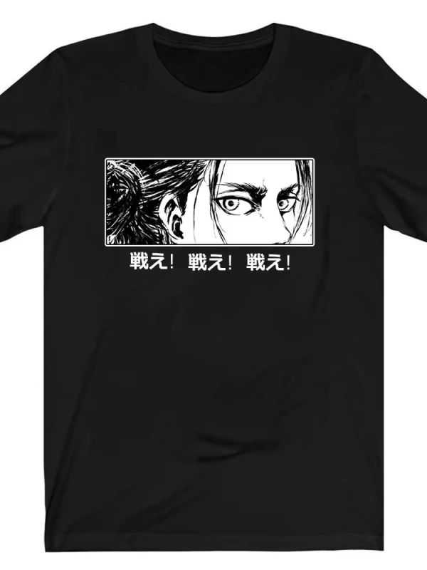 Anime Desenli Unisex Bay Bayan Tişört  Titan