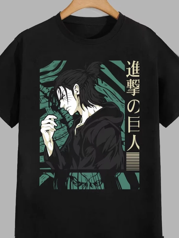 Anime Desenli Unisex Bay Bayan Tişört  Titanlar Anime