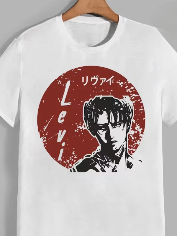 Anime Desenli Unisex Bay Bayan Tişört  Titanlar Anime