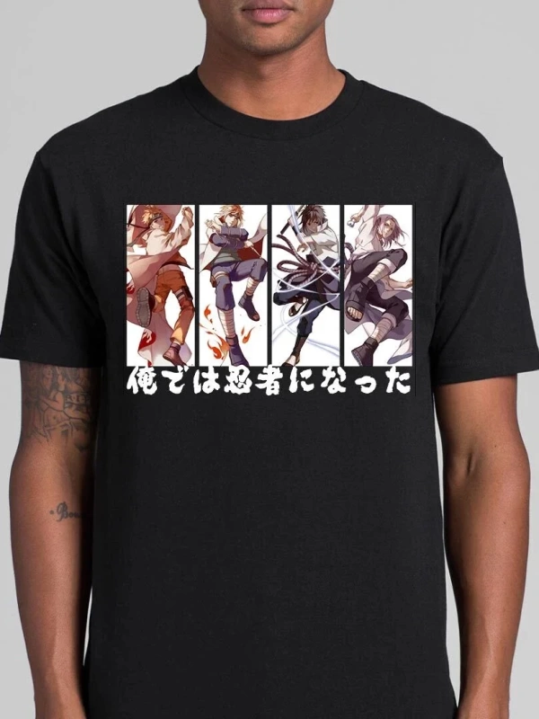 Anime Desenli Unisex Bay Bayan Tişört  Uzumaki Naruto