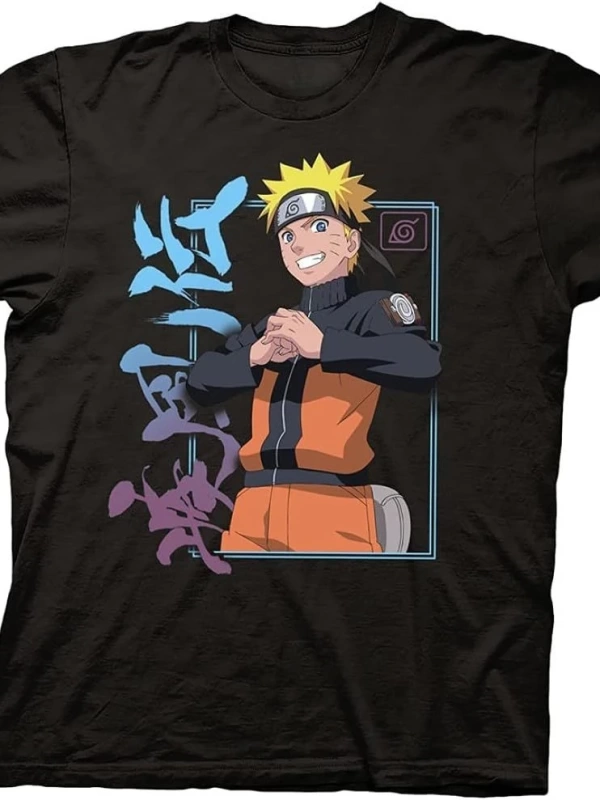 Anime Desenli Unisex Bay Bayan Tişört  Uzumaki Naruto
