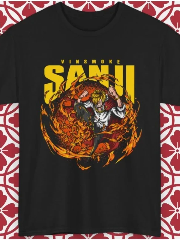Anime Desenli Unisex Bay Bayan Tişört  Vinsmoke Sanji