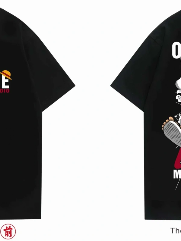 Anime Desenli Unisex Bay Bayan Tişört  Yaz Luffy Zoro Asura