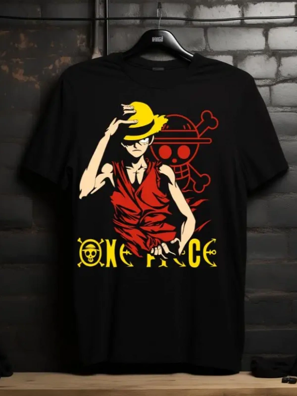Anime Desenli Unisex Bay Bayan Tişört  Yaz Luffy Zoro Asura