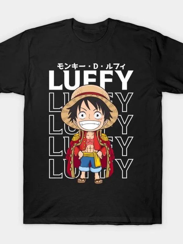 Anime Desenli Unisex Bay Bayan Tişört  Yaz Luffy Zoro Asura