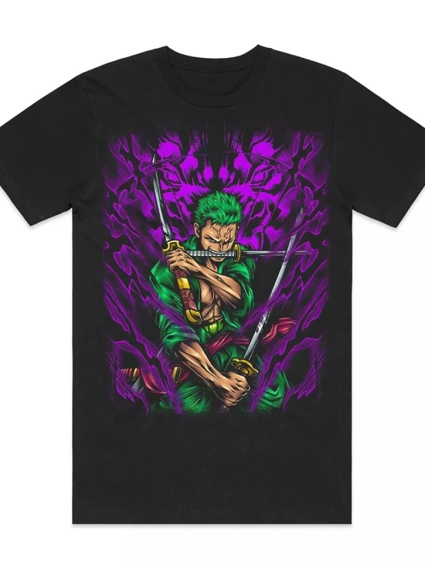 Anime Desenli Unisex Bay Bayan Tişört  Yaz Luffy Zoro Asura